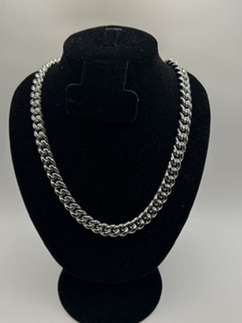 Mens Real Silver Cuban Chain 10mm 20 Inch Thick Plated Hip Hop Miami Box Lock